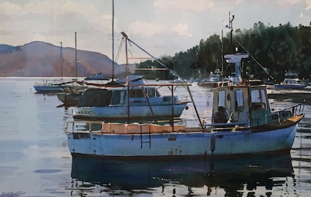 Richard Bolton| Boats at Picton| McAtamney Gallery and Design Store | Geraldine NZ